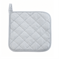 Winco 8 x 8 Inch Square Silicone-Coated Cotton Pot Holder, Silver
