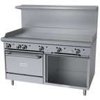Thumbnail image #1 for Garland G Starfire Pro G60-G60CS 60-Inch Commercial Gas Range with Full-Width 5/8-Inch Griddle, Convection Oven & Storage Base
