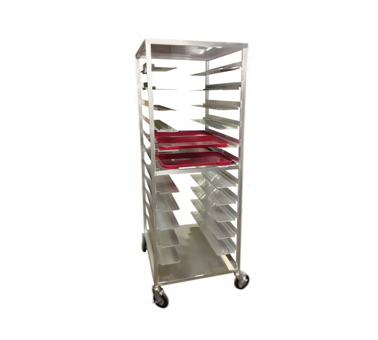 Product image #1 for Aluminum Room Service Meal Delivery Cart for Patient Trays, 24-Tray Capacity