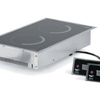 Thumbnail image #1 for Vollrath Professional 69524 Drop-In Front-to-Back Dual-Hob Induction Range, 208/240V, Digital Display, Stainless Steel