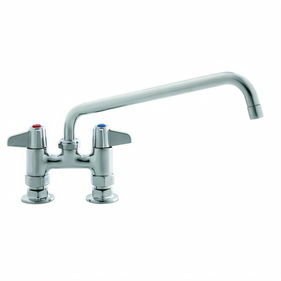 Product image #1 for Equip 4-Inch Centers Deck Mount Mixing Faucet with 10-Inch Swing Nozzle and Lever Handles