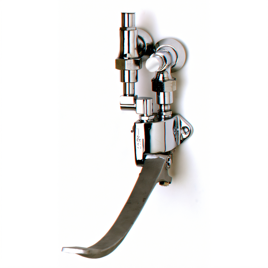 Product image #1 for Single Wall-Mounted Pedal Valve with Loose Key Angle Stop and Volume Control