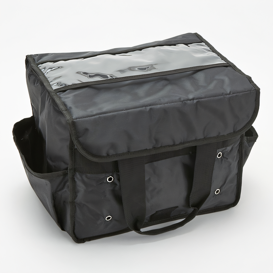 Product image #1 for Deluxe Ventilated Sandwich Delivery Bag, 15 x 9 x 12 Inches, Black Nylon