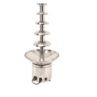 Omcan 5-Tier Polished Stainless Steel Chocolate Fountain, 11 lb Capacity, 215W