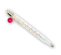8-Inch Deep Fry/Candy Red Ball Thermometer with Adjustable Clip