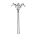 Thumbnail image #1 for Fisher Stainless Steel Deck-Mount Single-Hole Dual-Control Control Valve with Swivel Outlet and Stems