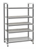 Thumbnail image #1 for Cambro Camshelving Elements XTRA 5-Tier Stationary Starter Polymer Shelving Unit, 21-Inch Deep x 24-Inch Wide x 84-Inch High, Speckled Gray