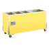 Thumbnail image #1 for Stainless Steel Modular Floor Model Hot/Cold Food Station with 3 Hot Wells and 1 Refrigerated Cold Pan, 74-Inch W x 28-Inch D x 27-Inch H