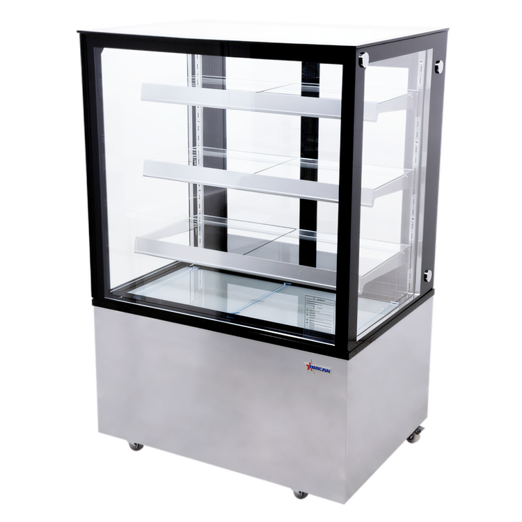 Product image #1 for Omcan 36-Inch Square Glass Floor Refrigerated Bakery Display Case, 13.77 Cu. Ft.