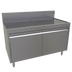 Thumbnail image #1 for Glastender 48-Inch Stainless Steel Underbar Drainboard Cabinet Base with Hinged Doors