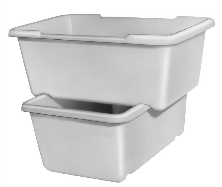 Product image #2 for Channel Manufacturing Jumbo Poly Lug Cart, 19.25 x 30 x 12 Inches, 19 Gallon Capacity