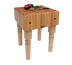 Thumbnail image #1 for John Boos Boos Block End-Grain Maple Butcher Block Work Table, 18 x 18 x 34-Inch, 10-Inch Thick Top