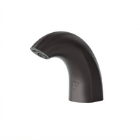 T&S Brass WaveCrest Touchless Lavatory Faucet with Compact Cast Spout, Single Hole Deck Mount, Matte Black, 0.5 GPM