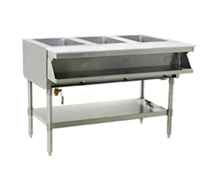 Product image #1 for Eagle Group 2-Well Sealed Well Electric Hot Food Table, Open Shelf Base, Wet/Dry Operation, 33 Inch Wide, 208V/3-Phase