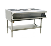 Eagle Group 2-Well Sealed Well Electric Hot Food Table, Open Shelf Base, Wet/Dry Operation, 33 Inch Wide, 208V/3-Phase