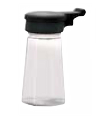 Vollrath Dripcut® Café Color Collection 2 oz Polycarbonate Single Salt & Pepper Shaker with Black Flip Top