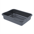 Thumbnail image #1 for Quantum 1-Compartment Black Polypropylene Ribbed Bottom Bus Tub, 15 x 21 x 5 Inches