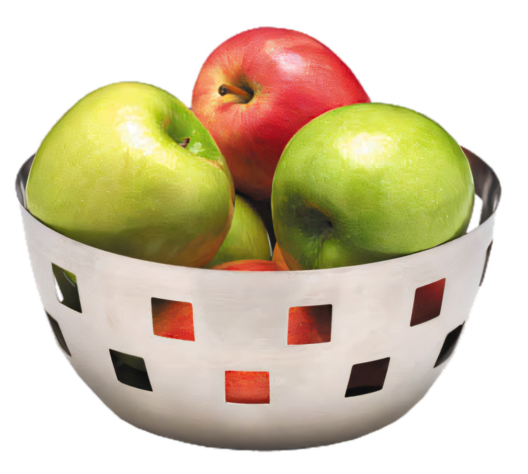 Product image #1 for American Metalcraft 8-Inch Round Checkered Bowl, Brushed Stainless Steel