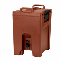 Cambro Ultra Camtainer 10.5-Gallon Brick Red Insulated Beverage Carrier