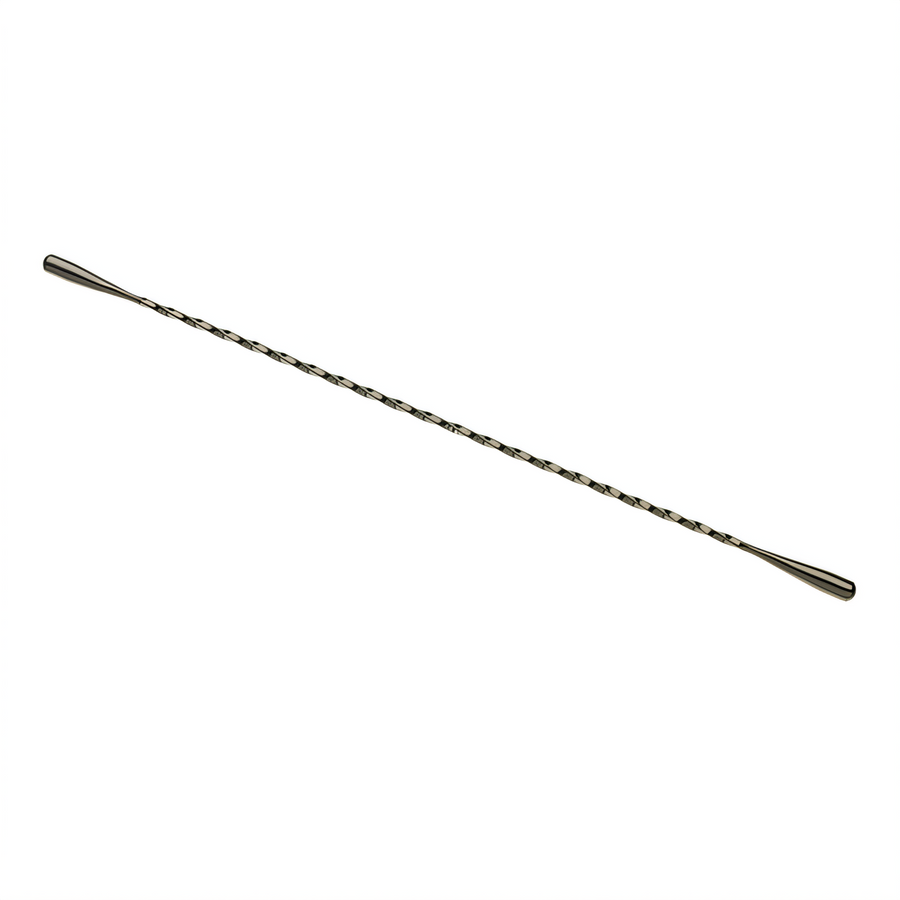 Product image #1 for Barfly Double End Cocktail Stirrer with Dual Weighted Teardrop Ends, 13-3/16 Inch, Gun Metal Black-Plated Stainless Steel