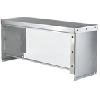 Thumbnail image #1 for Klinger's Trading KSS5 78-Inch Lexan Horizontal Panel Serving Guard for 5-Pan Units, Stainless Steel, Knock-Down