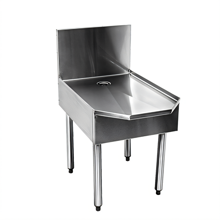 Product image #1 for CHOICE Island Oasis Stainless Steel Blender Station Stand with 1-Inch Drain Pan, 18 in. W x 29 in. D
