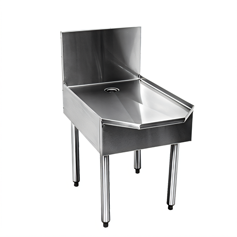 Product image #1 for CHOICE Island Oasis Stainless Steel Blender Station Stand with 1-Inch Drain Pan, 18 in. W x 29 in. D
