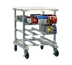 Thumbnail image #1 for New Age Mobile Counter-Height Can Storage Rack with Poly Top, 54 #10 or 72 #5 Can Capacity
