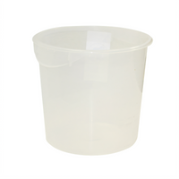 Rubbermaid Commercial 18 Qt Clear Deep Round Stackable Food Storage Container