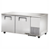 Thumbnail image #1 for True 67 1/4-Inch 2-Section Deep Undercounter Freezer with 2 Solid Doors and Side-Mounted Self-Contained Refrigeration