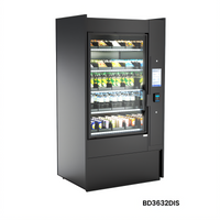 Elevate Self-Service Non-Refrigerated Autonomous Retail Merchandiser with Left-Hinged Glass Front Door