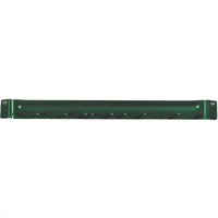 Sparta® Spectrum® 17-Inch Wall-Mount Aluminum Brush Rack, Green, Holds 10 Drilled-Handle Brushes