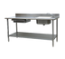 Thumbnail image #1 for Eagle Group Spec-Master Stainless Steel Prep Table With Right-Side Sink, Left-Side Drawer, Cutting Board, and Undershelf, 96-Inch W x 30-Inch D