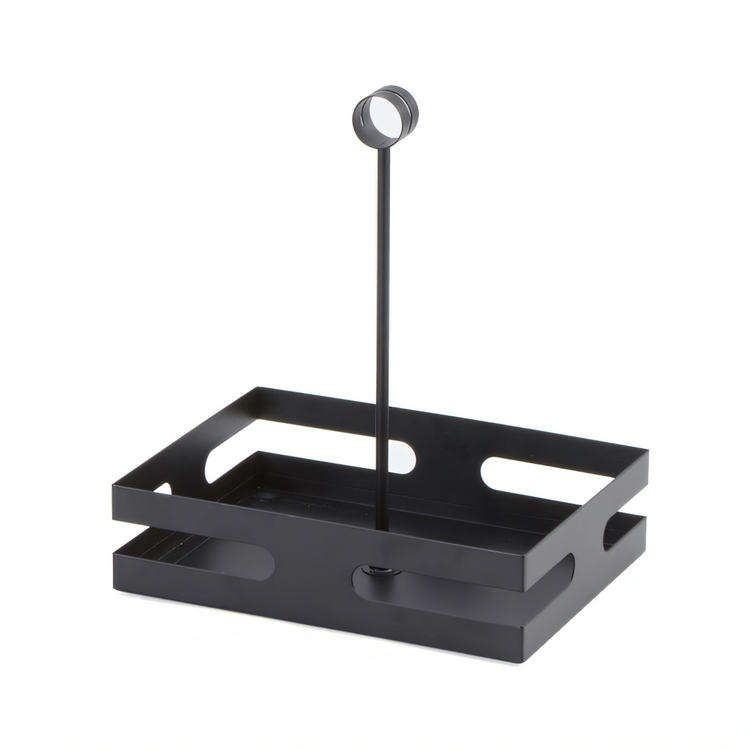 Product image #1 for American Metalcraft Black Rectangular Steel Condiment Rack