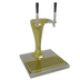 Thumbnail image #1 for Glastender Cobra 2-Faucet Air-Cooled Countertop Draft Dispensing Tower, Gold Finish