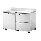 Thumbnail image #1 for True Mfg. - General Foodservice SPEC SERIES TWT-48D-2-HC~SPEC3 48-Inch Two-Section Stainless Steel Worktop Refrigerator, 1 Door/2 Drawers