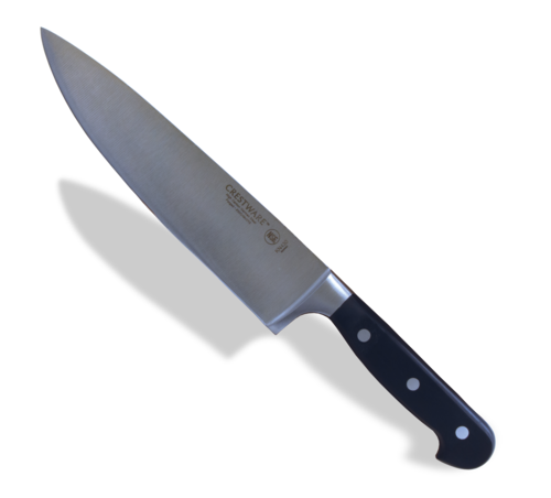 Product image #1 for Crestware 8-Inch Forged Cook's Knife with Black Santoprene Handle