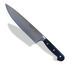 Thumbnail image #1 for Crestware 8-Inch Forged Cook's Knife with Black Santoprene Handle