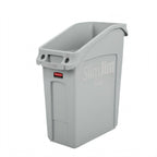 Thumbnail image #1 for Rubbermaid Commercial Products Slim Jim 2026695 13-Gallon Gray Rectangular Under-Counter Trash Container Case of 4