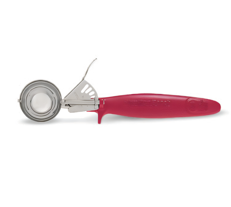 Product image #1 for Hamilton Beach Commercial #24 Portion Control Disher with Microban Ergo Handle and Pan Rest, Red, 1 to 1.8 oz
