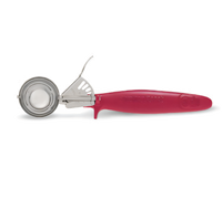 Hamilton Beach Commercial #24 Portion Control Disher with Microban Ergo Handle and Pan Rest, Red, 1 to 1.8 oz