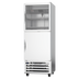 Thumbnail image #1 for Beverage-Air RI18HC-HGS One-Section Reach-In Refrigerator with Glass/Solid Half Doors, 16.85 Cu. Ft., Bottom-Mounted Self-Contained Refrigeration