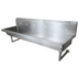 Thumbnail image #1 for BK Resources Four-Station Wall-Mounted Commercial Hand Wash Sink, 96 Inch Wide, 8 Inch Deep Bowl