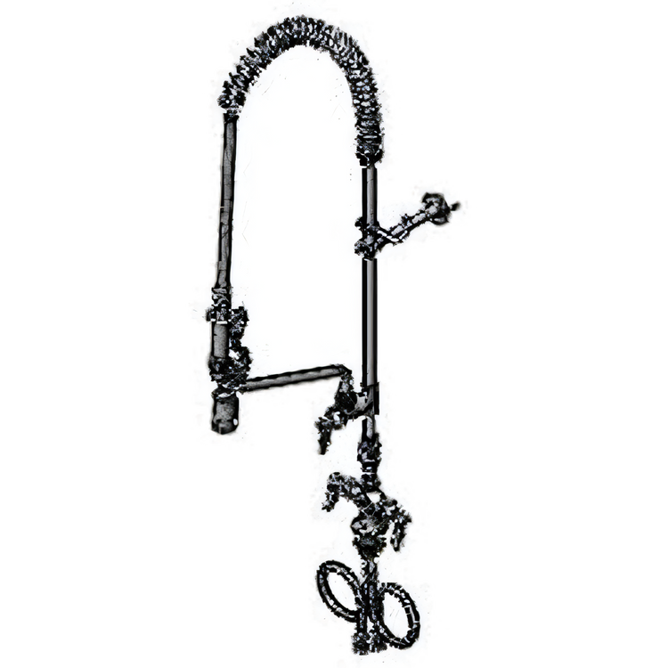 Product image #1 for EasyInstall Single-Hole Deck-Mount Pre-Rinse Unit with 12" Swing Add-On Faucet and 0.65 GPM Spray Valve