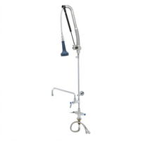 T&S Brass EasyInstall DuraPull Single-Hole Deck-Mount Add-On Faucet Pre-Rinse Unit with 12-Inch Swing Nozzle