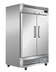 Thumbnail image #1 for Hurakan by Equip.me 2-Door Two-Section Reach-In Refrigerator, Stainless Steel, Self-Contained Bottom Mount