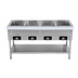 Thumbnail image #1 for Serv-Ware 4-Well Open Well Electric Steam Table with Open Shelf Base