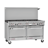 Southbend S-Series 60-Inch Gas Restaurant Range with 10 Open Burners and 2 Standard Ovens