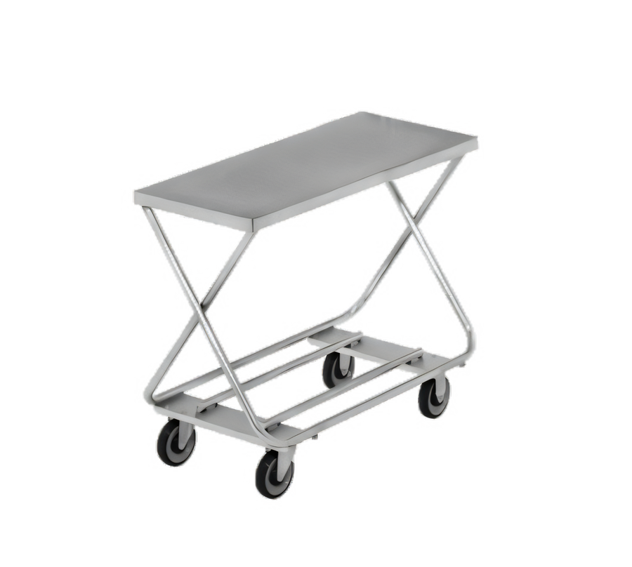 Product image #1 for Channel Manufacturing Stocking / Marking Truck with Polished Deck, Galvanized Tubular Bottom, 20 x 46 x 32 Inches, 5-Inch Swivel Casters