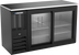 Thumbnail image #1 for Beverage-Air Two-Section Shallow Depth Food-Rated Back Bar Refrigerator with Sliding Glass Doors, 58 Inches Wide